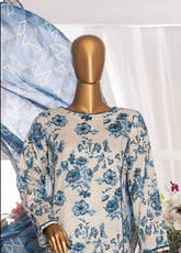 HZ Textiles Printed Cambric 3 Piece Unstitched Suit HZ25MD MSC-204A